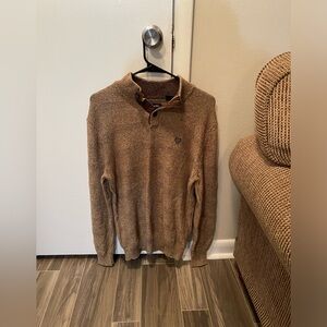Mens chaps brown sweater size medium